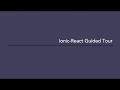 Ionic-React Guided Tour