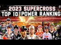 2023 SUPERCROSS TOP TEN 450 RIDERS RANKED