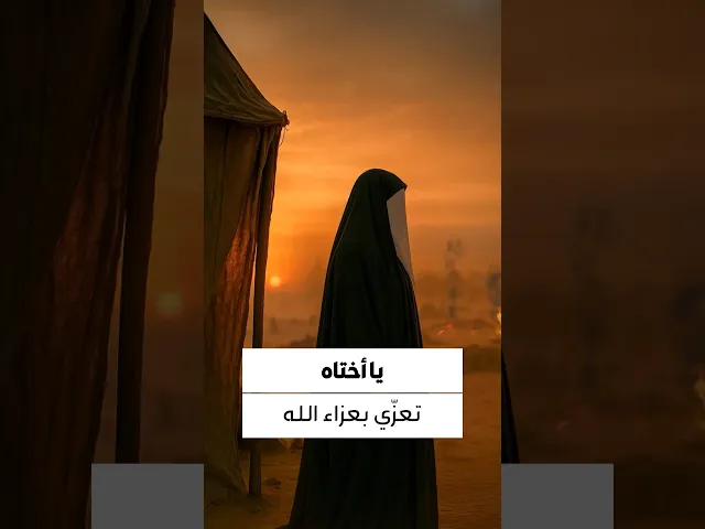 ⁣خُطْوَتُهُ لِلْمَعْرَكَةِ وَخُطْوَتُهَا لِلْوَحْشَةِ...أعظم الله لنا ولكم الأجر والثواب💔