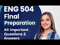 ENG 504 Lecture 25 All Important Questions and Answers with Urdu Translation