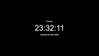 EN DIRECT Horloge Heure actuelle en France Horloge en direct France Quelle heure est-il