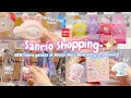 Sanrio shopping at Miniso New Hello Kitty stuff New blind boxes Sanrio Crocs unboxing cozy vlog