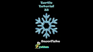 Turtle Tutorial 33 Snowflake