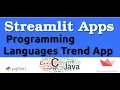 Building a Programming Language Trends App with Streamlit Python