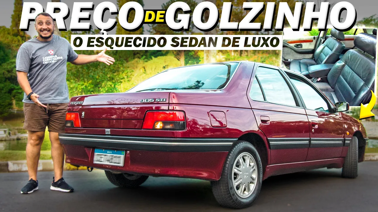 O ESQUECIDO CARRO de LUXO BARATO QUE O BRASILEIRO FOGE ???? PEUGEOT 405 STI