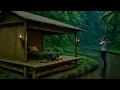 Lagu 3 hari camping di guyur hujan deras, shelter megah, sungai cantik, berburu \u0026 masakan lezat.... 