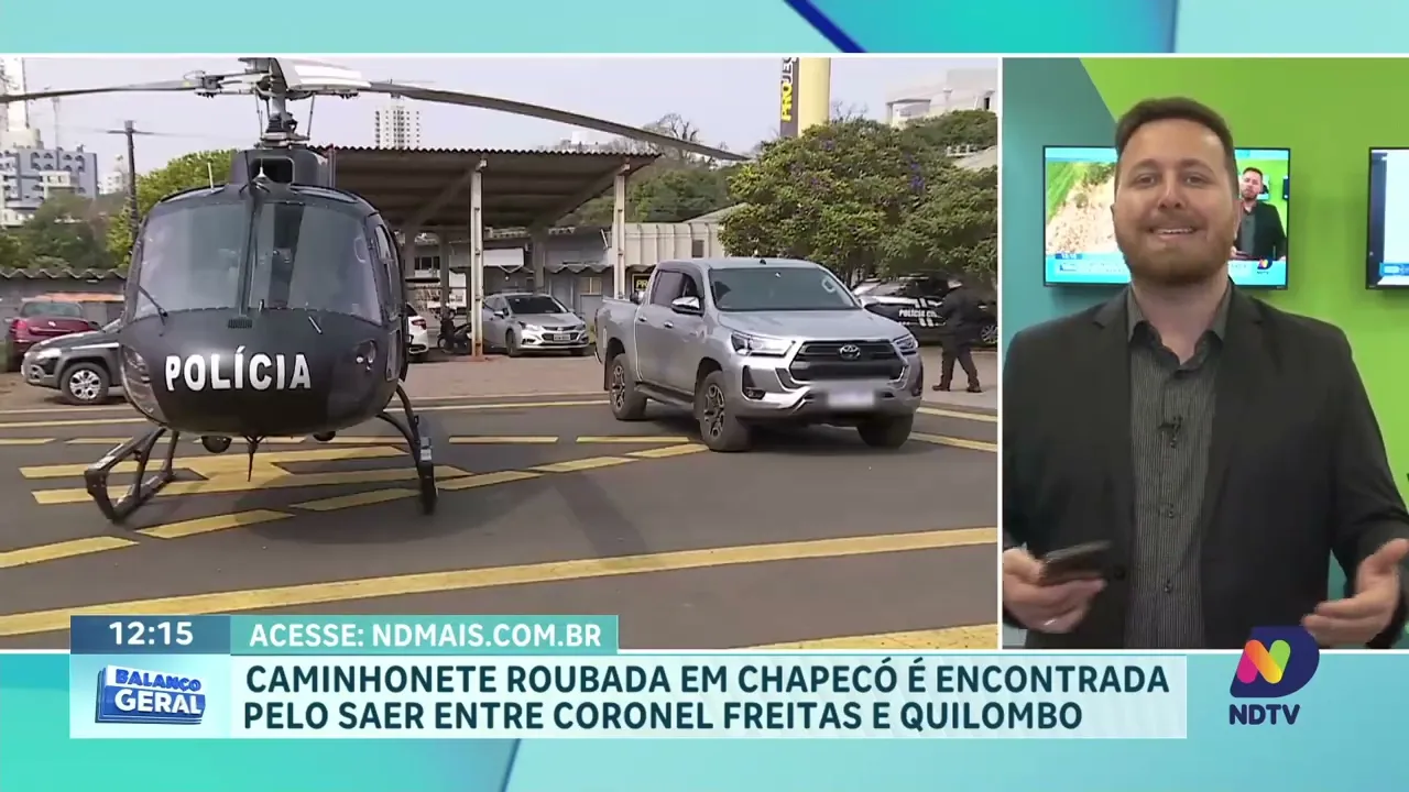 Caminhonete Roubada em Chapecó é Recuperada pelo SAER