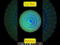 Python Creates a Hypnotic Rainbow Star Spiral