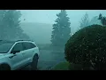 Severe weather brings hail torrential rain in Tinley Park Illinois