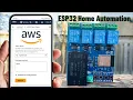 IoT Industrial Automation using Amazon AWS IoT Core ESP32 with Custom PCB
