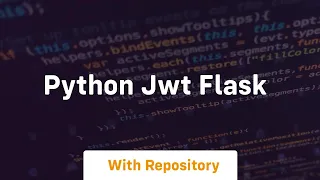 python jwt flask
