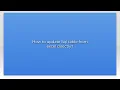 How to update Sql table from excel directly