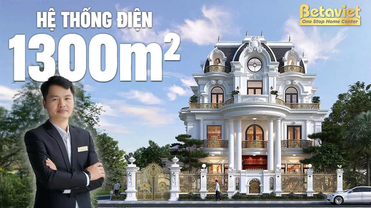 Thi công hệ thống điện chuẩn 5 sao cho siêu dinh thự 1300m2