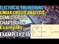Linear Circuit Analysis Chapter Example 16 Basic Engineering Circuit Analysis