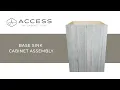 Access Base Sink Cabinet Assembly - Access by Cabinet Joint Modern Frameless Cabinets