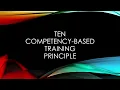 10 Competency-Based Training Principles
