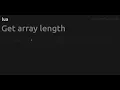 Get array length