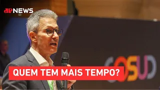 Entenda o tempo de televisão de Lula, Flávio, Renan, Caiado, Cury e Zema | ELEIÇÕES 2026