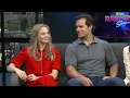 Henry Cavill and Freya Allan