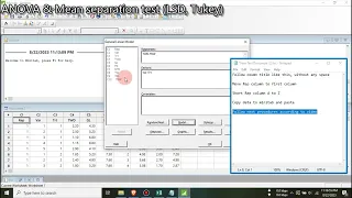 Two Way ANOVA and Mean Sepraration Test Tukey LSD using Minitab