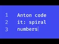 Anton code it 1 SpiralNumbers CodeSignal