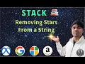 LeetCode 2390 Removing Stars From a String Stack Solution in Python AlgoYogi