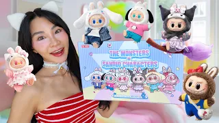 POP MART x Sanrio Labubu Blind Box Unboxing! 💖 Full Set | THE MONSTERS