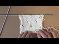 VLOGMAS 5 1 Stitch a Day Rosebud Lace Sheila s Knitting Stitches