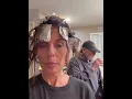 Hair Day in the Kitchen Extensions Teal Pops Major Color Brag