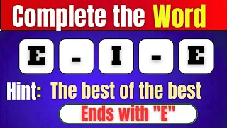 Can you guess the five letter words ends with E Word mystery