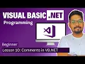 Adding Comments In VB NET Visual Basic Tutorial - Comments And Whitespace