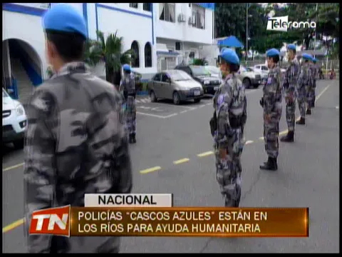 Policías Cascos Azules están en Los Ríos para ayuda humanitaria