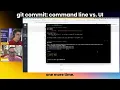 CLI vs UI Git Commit