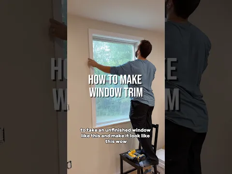 How to make window trim ￼(EASY!)