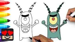 how to draw plankton spongebob squarepants