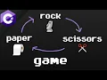 C rock-paper-scissors game