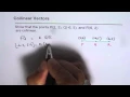 02 Show Points Form Collinear Vectors - EDEXCEL