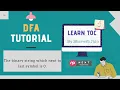 The binary string which next to last symbol is 0 TOC DFA TUTORIAL Binary String