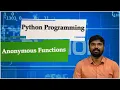 LEC26 Python Programming Anonymous Functions by Mr D Sandeep