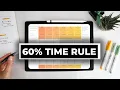 How To Manage Your Time - The 60 Calendar System