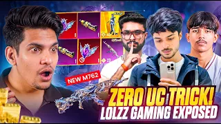 😱 ZERO UC Trick New Ultimate Suit | Lolzz Gaming EXPOSED! Crate Opening GOD in BGMI