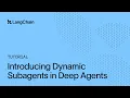 Dynamic Subagents How to Run Parallel Agents Reliably in Deep Agents