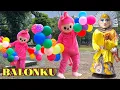 Lagu BALONKU ADA LIMA MIX BECAK 🤡 BADUT LABUBU feat ONDEL ONDEL JOGET SELAMAT ULANG TAHUN
