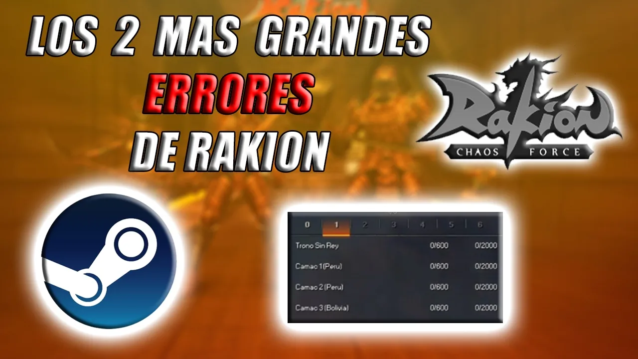 LOS 2 MAS GRANDES ERRORES DE RAKION / SOFTNYX  -  Rakion Latino