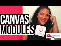 CANVAS MODULES How to Create a Module and Import Content