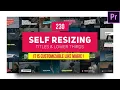 Auto Resizing Titles and Lower Thirds Premiere Pro Template