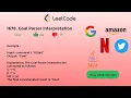 1678 Goal Parser Interpretation