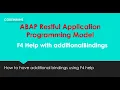 Part 6 ABAP Restful Application Programming Model additional Bindings