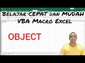 TUTORIAL VBA MACRO EXCEL Part 2 Object Application Workbooks Worksheet Range