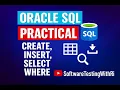 Lecture 2 Easy Hands-On SQL Tutorial Oracle SQL Basics CREATE INSERT SELECT WHERE